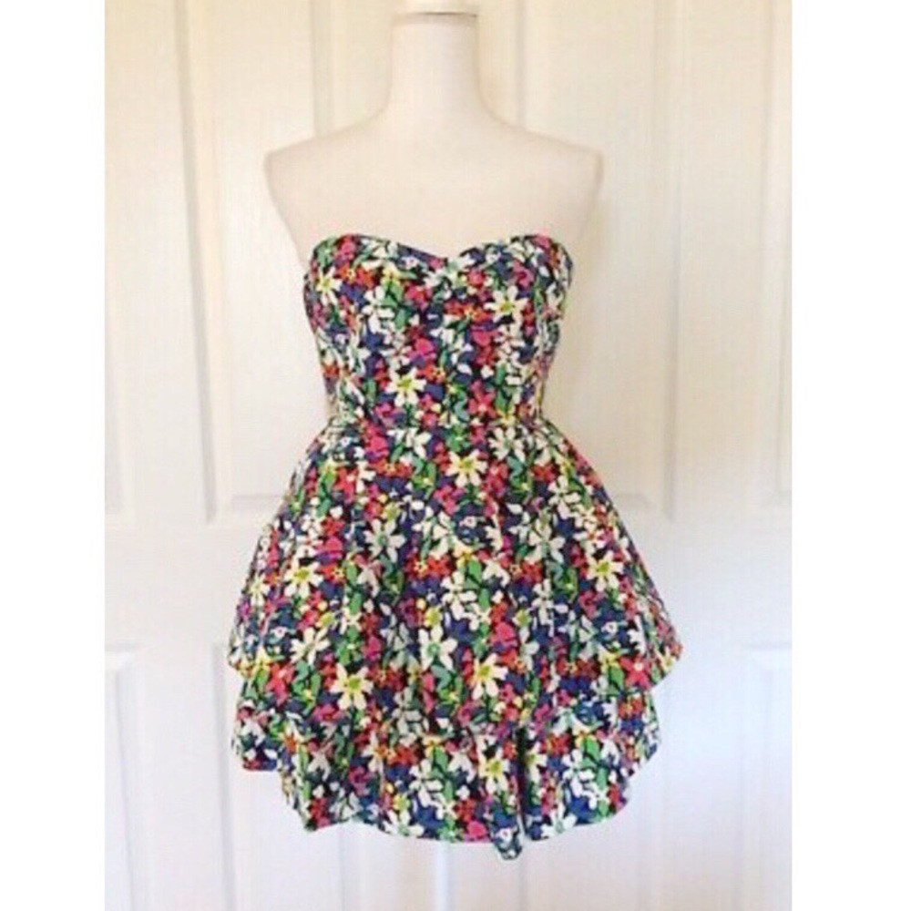 KATE SPADE ♠️ Sweetheart Strapless Floral Ruffle - Picture 2 of 8